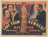 7p0693 LADY FROM NOWHERE TC 1936 sexy Mary Astor linked love with murder, she knows too much!