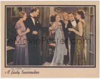 7p0878 LADY SURRENDERS LC 1930 Vivian Oakland, Pangborn & more in dresses & tuxedos w/ drinks, rare!