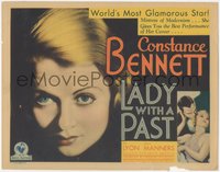 7p0696 LADY WITH A PAST TC 1932 c/u of the world's most glamorous star Constance Bennett, rare!