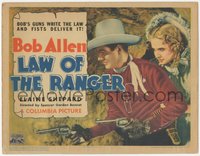 7p0698 LAW OF THE RANGER TC 1937 Bob Allen's guns write the law & his fists deliver it, ultra rare!