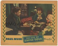 7p0884 LIFE OF EMILE ZOLA LC 1937 Paul Muni watching Erin O'Brien-Moore pack suitcase, Best Picture!