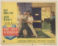 7p0888 LOST WEEKEND LC #7 1945 alcoholic Ray Milland sees man restrained in hospital, Billy Wilder!