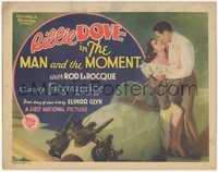 7p0704 MAN & THE MOMENT TC 1929 Rod La Rocque romancing aviatrix Billie Dove on plane, ultra rare!