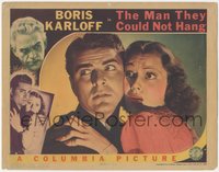 7p0893 MAN THEY COULD NOT HANG LC 1939 mad scientist Boris Karloff, Lorna Gray & Robert Wilcox c/u!