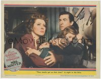 7p0904 MRS. MINIVER LC 1942 Greer Garson, Pidgeon & kids hiding during German blitz, ultra rare!