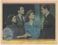 7p0902 MRS. MINIVER LC 1942 Garson & Pidgeon's son has no time to romance Teresa Wright, ultra rare