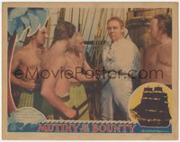 7p0909 MUTINY ON THE BOUNTY LC 1935 bound Charles Laughton demands release from mutineers, rare!