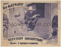 7p0915 MYSTERY MOUNTAIN chapter 7 LC 1934 Ken Maynard with gun drawn, Tarzan the Cunning, ultra rare!