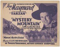 7p0706 MYSTERY MOUNTAIN chapter 3 TC 1934 Ken Maynard & Tarzan, Eye That Never Sleeps, ultra rare!