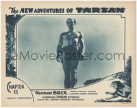 7p0917 NEW ADVENTURES OF TARZAN chapter 11 LC 1935 barechested Bruce Bennett shows his physique!