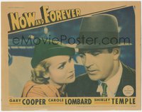 7p0922 NOW & FOREVER LC 1934 best close up of Gary Cooper & pretty Carole Lombard in cool hat!