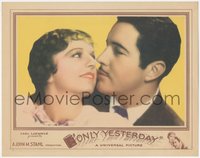 7p0925 ONLY YESTERDAY LC 1933 best close portrait of Margaret Sullavan & John Boles, ultra rare!