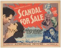 7p0714 SCANDAL FOR SALE TC 1932 Charles Bickford is newspaper editor that neglects family, rare!