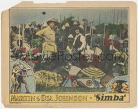 7p0958 SIMBA LC 1928 Osa & Martin Johnson spent 4 years in Africa, portrait w/ natives, ultra rare!