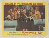 7p0962 SOME LIKE IT HOT LC #8 1959 sexy Marilyn Monroe with Tony Curtis, Jack Lemmon & band!