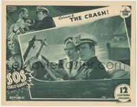 7p0969 SOS COAST GUARD chapter 8 LC 1937 Ralph Byrd & Maxine Doyle in car, The Crash, ultra rare!