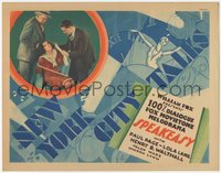 7p0722 SPEAKEASY TC 1929 great image of Lola Lane tied to chair & gagged, cool deco art, ultra rare!