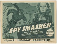 7p0725 SPY SMASHER chapter 9 TC 1942 Nazi fighter Republic serial, Highway Racketeers, ultra rare!