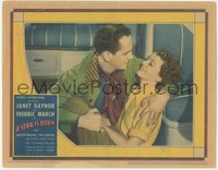 7p0972 STAR IS BORN LC 1937 romantic close up of Fredric March & pretty Janet Gaynor about to kiss!