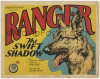 7p0730 SWIFT SHADOW TC 1927 wonderful close up art of Ranger the German Shepherd dog hero, rare!