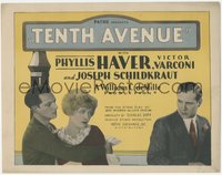 7p0733 TENTH AVENUE TC 1928 flapper Phyllis Haver in New York, Varconi, Schildkraut, ultra rare!