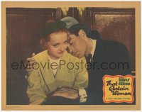 7p0978 THAT CERTAIN WOMAN LC 1937 c/u of Henry Fonda resting his head on Bette Davis, ultra rare!