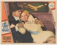 7p0984 THIS IS THE NIGHT LC 1932 rich Charlie Ruggles in car with sexy Thelma Todd, ultra rare!