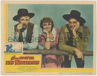 7p1001 WESTERNER LC 1940 great posed portrait of Gary Cooper, Walter Brennan & Doris Davenport!