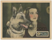 7p1008 WOLF FANGS LC 1927 wonderful close up of Thunder the Canine Marvel's devotion, ultra rare!