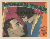 7p1009 WOMAN TRAP LC 1929 romantic super close up of Hal Skelly & pretty Evelyn Brent, ultra rare!