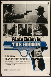 7p0444 LE SAMOURAI 1sh 1972 Jean-Pierre Melville film noir classic, Alain Delon is The Godson!