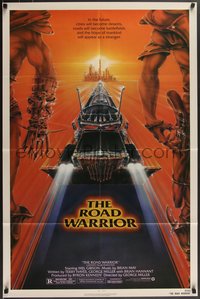 7p0463 MAD MAX 2: THE ROAD WARRIOR 1sh 1982 Mel Gibson in the title role, great art by Commander!