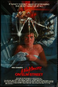 7p0502 NIGHTMARE ON ELM STREET 1sh 1984 art of Langenkamp & Robert Englund by Matthew Peak!