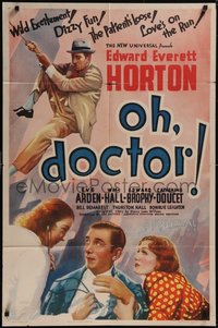 7p0510 OH DOCTOR 1sh 1937 great art of hypochondriac Edward Everett Horton, Eve Arden, rare!