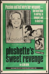 7p0533 PLUSHETTE'S SWEET REVENGE 1sh 1970 she used her weapons to entrap, to conquer, & to destroy!