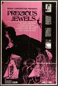 7p0534 PRECIOUS JEWELS 1sh 1969 a fistful of women & the jewels were hidden in a warm secret place!