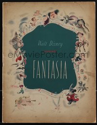 7p0104 FANTASIA roadshow souvenir program book 1940 Disney musical cartoon classic in Fantasound!