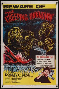 7p0539 QUATERMASS XPERIMENT 1sh 1956 Creeping unknown creature coming to wipe out living things!