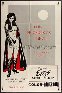 7p0567 SEXORCIST'S DEVIL 1sh 1974 Ray Dennis Steckler, artwork of sexy woman in cape!