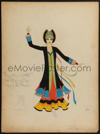 7p0002 SONG OF THE FLAME signed 15x20 costume drawing 1930 Miss Alice Gentle by Edward Stevenson!