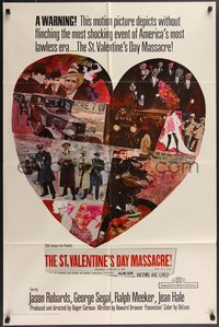 7p0590 ST. VALENTINE'S DAY MASSACRE 1sh 1967 most shocking event of America's most lawless era!