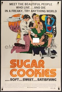 7p0599 SUGAR COOKIES 1sh 1972 George Shannon, soft, sweet, satisfying, ultra rare x-rated version!