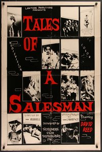 7p0605 TALES OF A SALESMAN 1sh 1965 David Reed, Pope Hook, Terri Collins, sexy montage, rare!