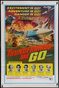 7p0613 THUNDERBIRDS ARE GO 1sh 1967 marionette puppets, really cool sci-fi action artwork!