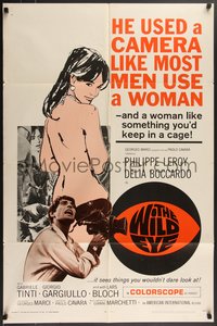 7p0642 WILD EYE 1sh 1968 AIP, psycho cameraman used a camera like most men use a woman!