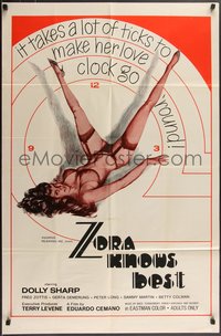 7p0650 ZORA KNOWS BEST 1sh 1968 The Weirdos and the Oddballs, Dolly Sharp, very cool sexy clock art!