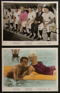 7p1513 THAT TOUCH OF MINK 8 color 8x10 stills 1962 Cary Grant & gorgeous Doris Day, New York Yankees!