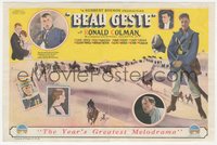 7p1241 BEAU GESTE herald 1926 great images of Ronald Colman & French Foreign Legionnaires!