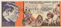 7p1244 COCK-EYED WORLD herald 1929 Jochimsen art of Victor McLaglen, Lily Damita & Lowe, ultra rare!