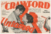 7p1277 UNTAMED herald 1929 young African Joan Crawford's first talking picture, Robert Montgomery!